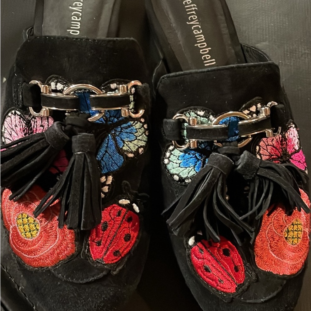 Jeffrey Campbell Embroidered Mules